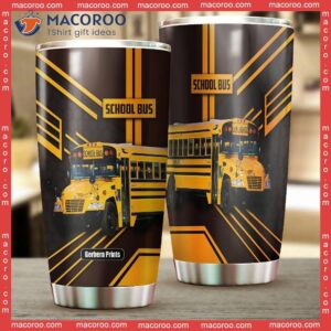 school bus driver stainless steel tumbler 1