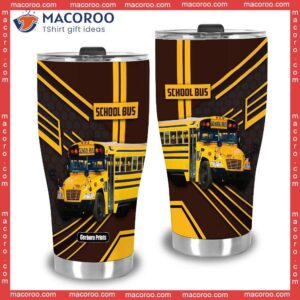 school bus driver stainless steel tumbler 2