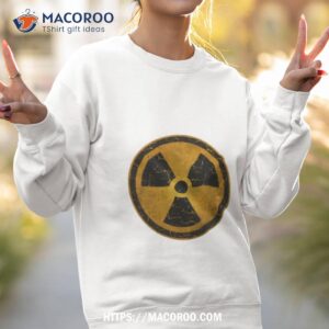 scratched nuclear symbol shirt sweatshirt 2