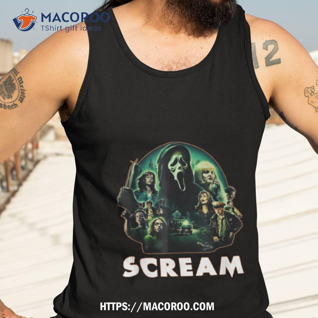 Scream Ghostface Creepy 80s Horror Movie Halloween Shirt Tank Top 3