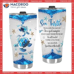 Sea Turtle Spend Time At The Beach Summer Stainless Steel Tumbler