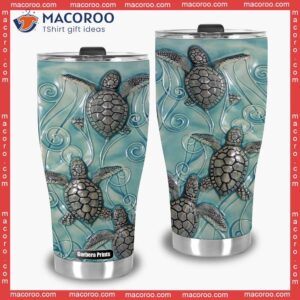 sea turtle stainless steel tumbler 2