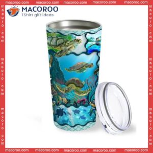 Sea Turtles And The Ocean Stainless Steel Tumbler