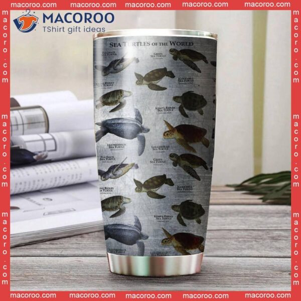 Sea Turtles Of The World Stainless Steel Tumbler