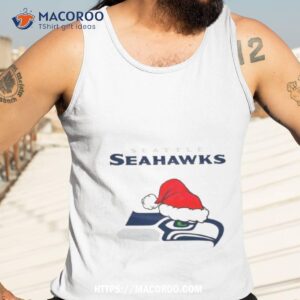 seattle seahawks christmas nfl logo shirt tank top 3