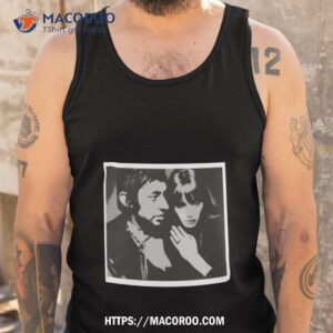 serge gainsbourg amp jane birkin black and white shirt tank top