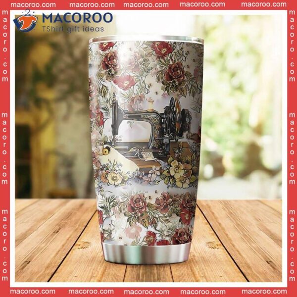 Sewing Machine Stainless Steel Tumbler