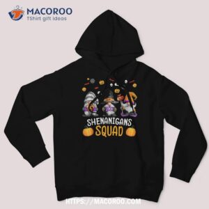 shenanigans squad halloween gnomes pumpkin costume shirt sugar skull pumpkin hoodie