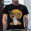 Shih Tzu Halloween Costume Moon Skull Tree Owl Wo Shirt, Sugar Skull Pumpkin