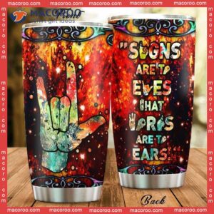 Sign Language Stainless Steel Tumbler