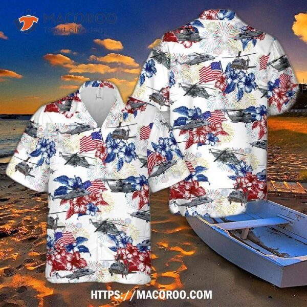 Sikorsky Mh-53 Pave Low 4th Of July Hawaiian Shirt