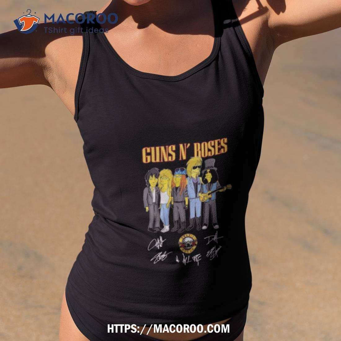 Simpsons Rock Band Guns N’ Roses Signature Shirt Simpsons Rock Band Guns N’ Roses Signature Shirt
