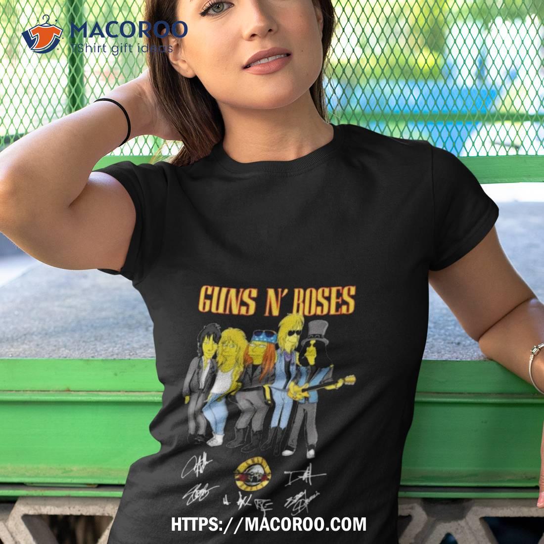 Simpsons Rock Band Guns N’ Roses Signature Shirt Simpsons Rock Band Guns N’ Roses Signature Shirt