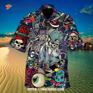 Skateboarding Hawaiian Shirt