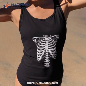 skeleton rib cage jumbo print novelty halloween shirt tank top 2