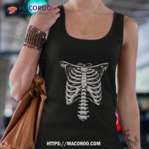 skeleton rib cage jumbo print novelty halloween shirt tank top 4