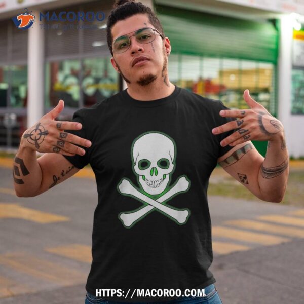 Skull & Crossbones Jolly Roger Pirate Flag Creepy Graphic Shirt, Skeleton Masks