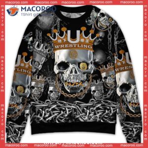 Skull Blue Smoke Flaming Cheap Ugly Christmas Sweater