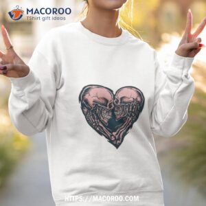 skull couple heart halloween shirt sweatshirt 2