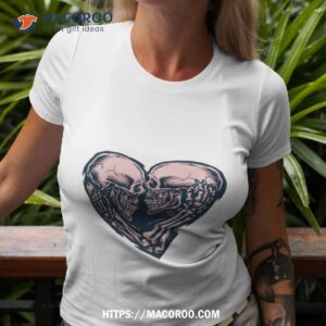 Skull Couple Heart Halloween Shirt