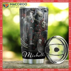 Skull Couple Stainless Steel Tumbler