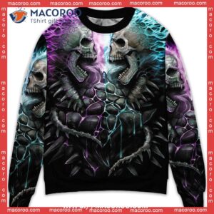 skull flaming ugly christmas sweater best christmas sweaters 0