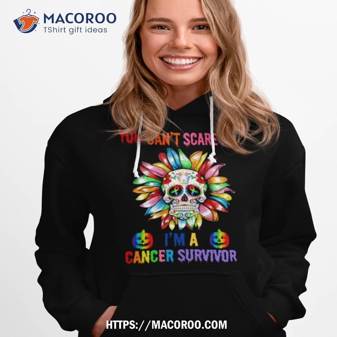 Skull Flower You Can’t Scare Me I’m A Cancer Survivor Halloween 2023 Shirt Skull Flower You Can’t Scare Me I’m A Cancer Survivor Halloween 2023 Shirt