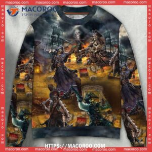 Skull Pirate Treasure Hunting Best Ugly Christmas Sweaters