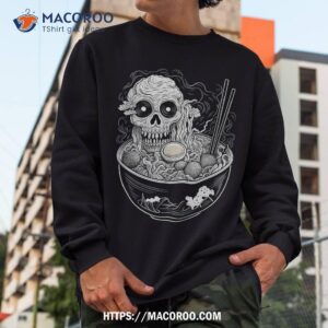 skull ra halloween costume skeleton japanese noodles shirt spooky scary skeletons sweatshirt