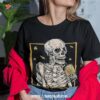 Skull Skeleton Drink Pumpkin Spice Latte Vintage Halloween Shirt