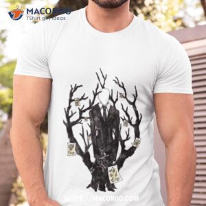 Slenderman Iii Fitted Halloween Shirt