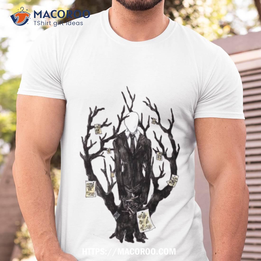 Slenderman Iii Fitted Halloween Shirt Slenderman Iii Fitted Halloween Shirt