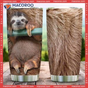 sloth hair stainless steel tumbler 0