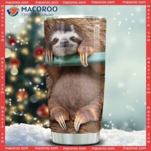 sloth hair stainless steel tumbler 1