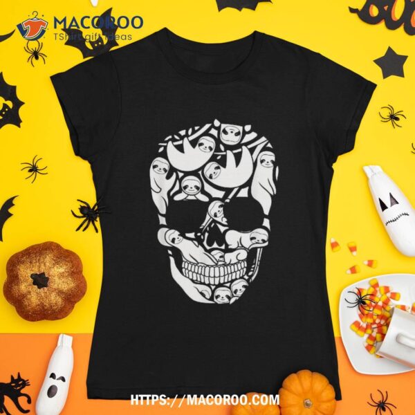 Sloth Skeleton Halloween Costume – Sloths Skull Shirt, Skull Pumpkin