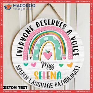 Slp Gift, Speech Therapy Language Pathologist Gifts, Therapy,speech Door Sign,