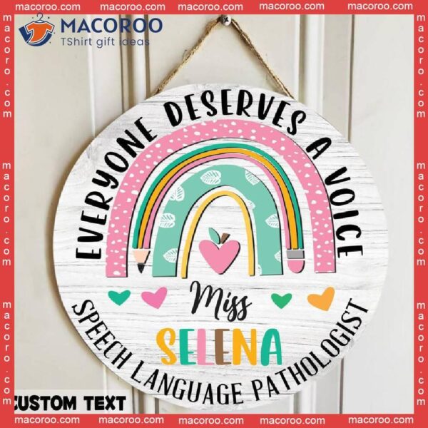 Slp Gift, Speech Therapy Language Pathologist Gifts, Therapy,speech Door Sign,