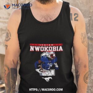 Smu Mustangs Isaiah Nwokobia 2023 Ncaa Football Shirt 3 smu mustangs isaiah nwokobia 2023 ncaa football shirt tank top