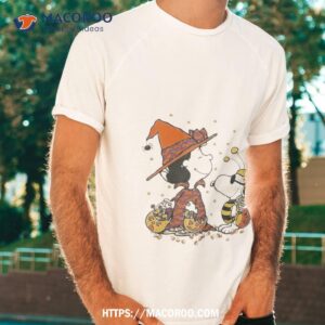 Snoopy And Charlie Dress Up To Get Candy Halloween 2023 Shirt