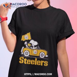 Snoopy And Woodstock Driving Car Pittsburgh Steelers Shirt