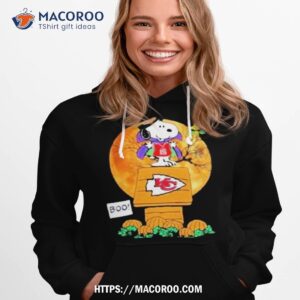 snoopy and woodstock witch boo kansas city chiefs halloween shirt hoodie 1