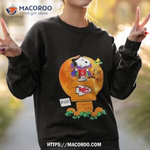 snoopy and woodstock witch boo kansas city chiefs halloween shirt sweatshirt 2