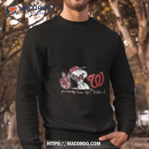 Washington Nationals Peace Love Nationals Snoopy Shirt, hoodie