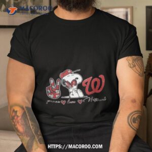 Washington Nationals Peace Love Nationals Snoopy Shirt, hoodie