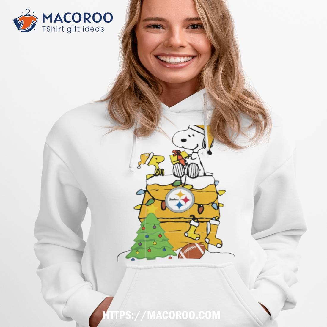 Pittsburgh Steelers Snoopy Merry Steelers Christmas T-Shirt 