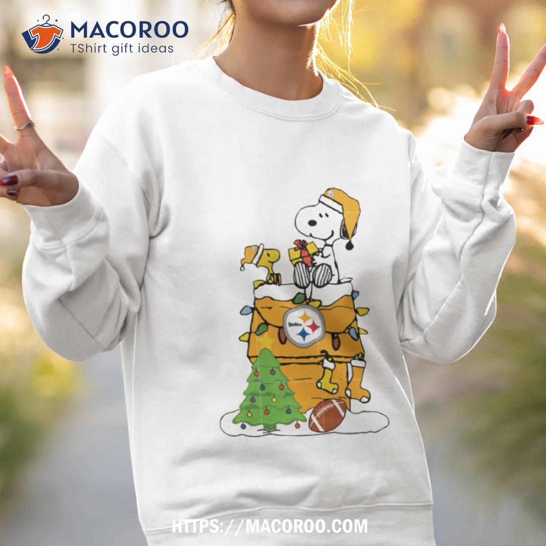 Pittsburgh Steelers Snoopy Merry Steelers Christmas T-Shirt