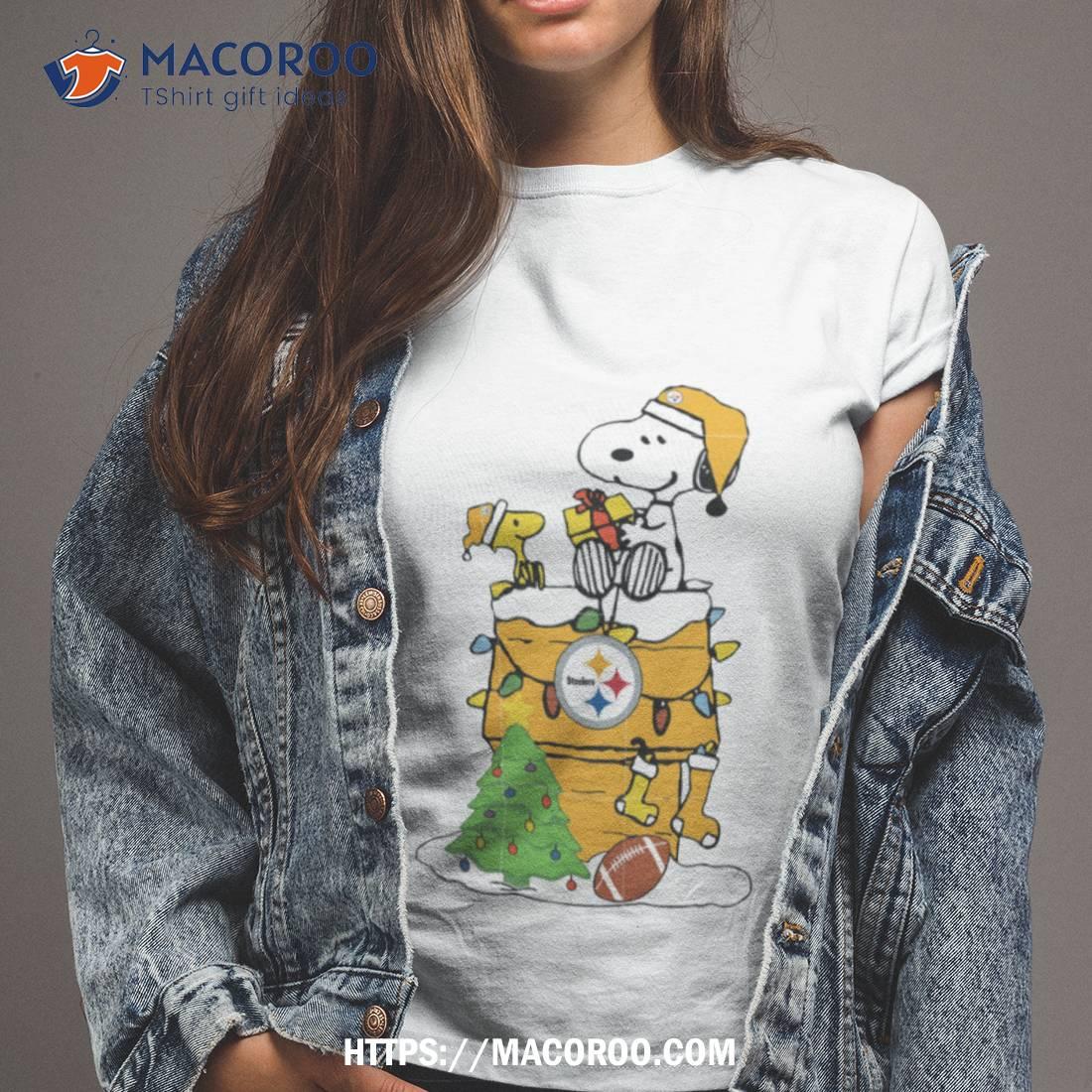 Pittsburgh Steelers Snoopy And Woodstock Christmas Shirt, hoodie, sweater,  long sleeve and tank top