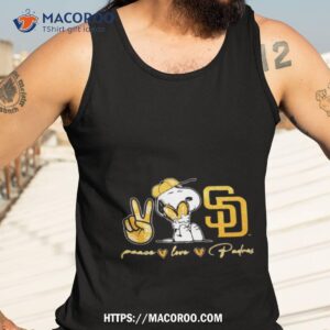 snoopy san diego padres peace love padres shirt tank top 3