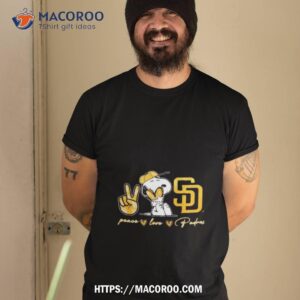 Snoopy San Diego Padres Peace Love Padres Shirt