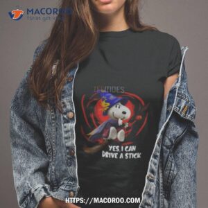Snoopy Witch Halloween I Can Drive A Stick Shirt Snoopy Witch Halloween I Can Drive A Stick Shirt